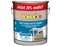 Bondex Wetterschutz-Farbe RAL 7034 Marehalm (Braun) - 3 l reicht für ca. 27 m²