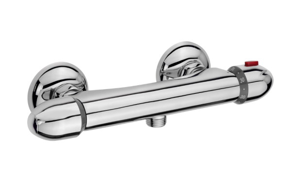 Thermostat-Duscharmatur Levico Chrom Badamatur