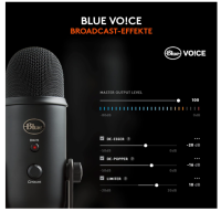 Blue Microphones Yeti Professionelles USB-Mikrofon, Streaming, Podcast, schwarz