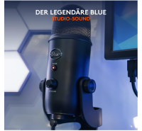 Blue Microphones Yeti Professionelles USB-Mikrofon, Streaming, Podcast, schwarz