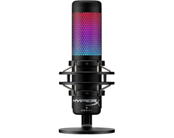 HyperX QuadCast S RGB USB-Kondensatormikrofon, SIEHE FOTO, PC, PS5, Mac, schwarz