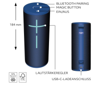Ultimate Ears Boom 4 – mobiler, wasserdichter, schwimmfähiger Lautsprecher