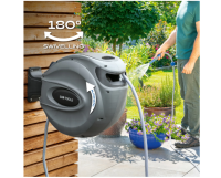 LUX-TOOLS Wandschlauchbox-Set 30 m mit Schlauch, GEBRAUCHT