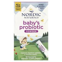 Nordic Naturals, Probiotikapulver für Babys, für das Alter von 6 Monaten bis 3 Jahre, 30 Päckchen, je 1,45 g