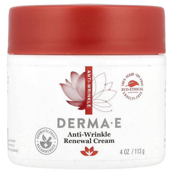 DERMA E, Anti-Falten-Erneuerungscreme, 113 g - DE Versand via DHL