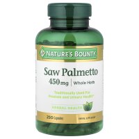 Natures Bounty, Sägepalme, 450 mg, 250 Kapseln - DE Versand via DHL