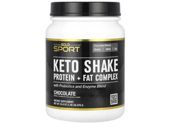 California Gold Nutrition, Sport, Keto Shake, Schokolade, 675 g