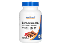 Nutricost, Berberin HCl mit Ceylon-Zimt, 120 Kapseln
