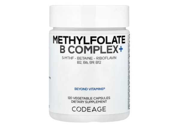 Codeage, Methylfolate B Complex+, Methylfolat-B-Komplex+, 120 pflanzliche Kapseln