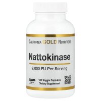 California Gold Nutrition, Nattokinase, proteolytisches Enzym, 2.000 FU, 180 pflanzliche Kapseln