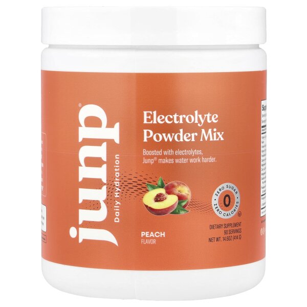 JUNP Hydration, Elektrolytpulvermischung, Pfirsich, 414 g