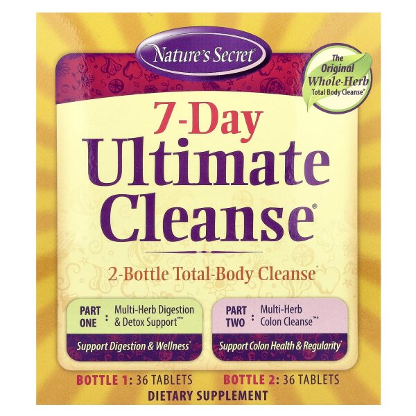 Natures Secret, 7 Tage Ultimate Cleanse, 2-Schritte-Ganzk?rperreinigung