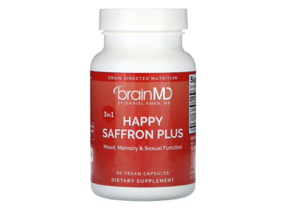 BrainMD, Happy Saffron Plus, 90 vegane Kapseln - DE Versand via DHL
