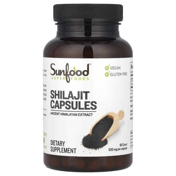 Sunfood, Shilajit, Shilajit, 500 mg, 90 Kapseln - DE Versand via DHL