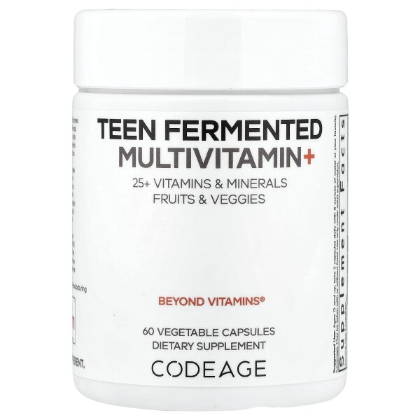 Codeage, fermentiertes Multivitamin für Teenager, 60 pflanzliche Kapseln