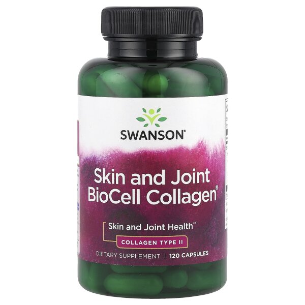 Swanson, Skin and Joint BioCell Collagen®, 120 Kapseln