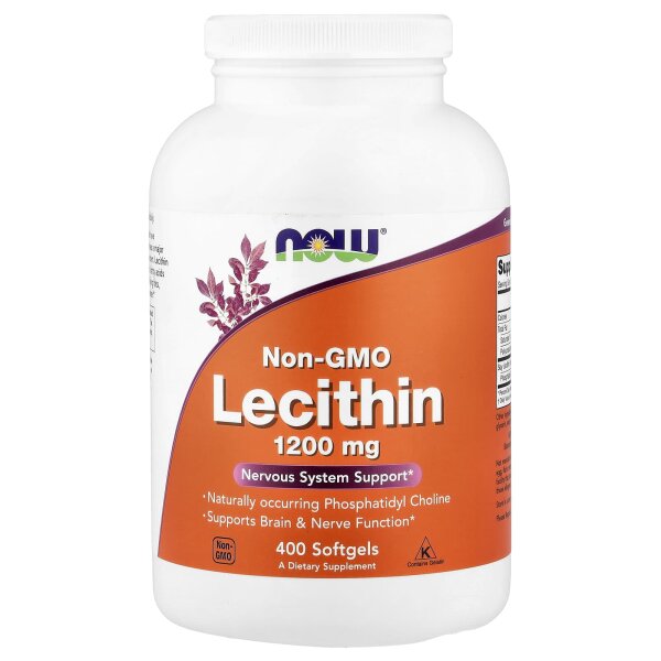 NOW Foods, Non-GMO Lecithin, Lecithin ohne Gentechnik, 400 Weichkapseln