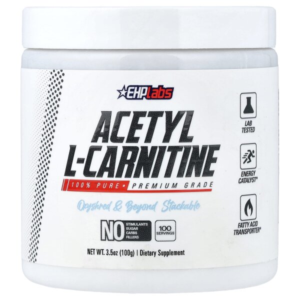 EHPlabs, Acetyl-L-Carnitin, 100 g - DE Versand via DHL