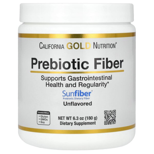 California Gold Nutrition, Prebiotic Fiber, präbiotische Ballaststoffe, 180 g