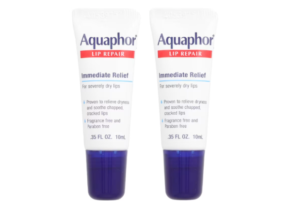 Aquaphor, Lippenreparatur, sofortige Linderung, ohne Duftstoffe, 2 Tuben, je 10 ml