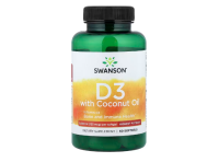 Swanson, Vitamin D3 mit Kokosnussöl, höchste...