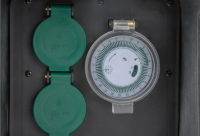 Gartensteckdose Steinoptik 2-fach Steckdose+Zeitschaltuhr