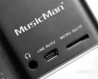 MusicMan Tragbarer Lautsprecher – MP3-Player, USB, MicroSD-Kartenunterstützung