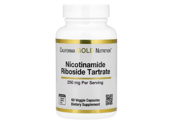 California Gold Nutrition, Nicotinamid-Ribosid-Tartrat (NRT), 250 mg, 60 pflanzliche Kapseln