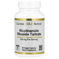 California Gold Nutrition, Nicotinamid-Ribosid-Tartrat (NRT), 250 mg, 60 pflanzliche Kapseln
