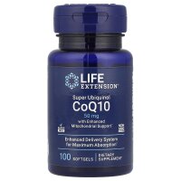Life Extension, Super Ubiquinol CoQ10, 50 mg, 100 Softgel-Kapseln