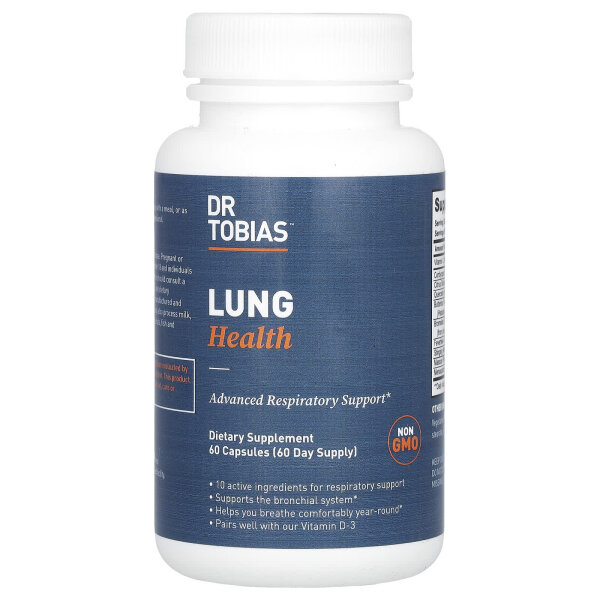 Dr. Tobias, Lungengesundheit, 60 Kapseln - DE Versand via DHL
