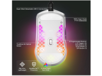 SteelSeries Aerox 3 Wireless - RGB Gaming-Mouse mit Öffnungen in der Oberfläche