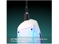 SteelSeries Aerox 3 Wireless - RGB Gaming-Mouse mit Öffnungen in der Oberfläche