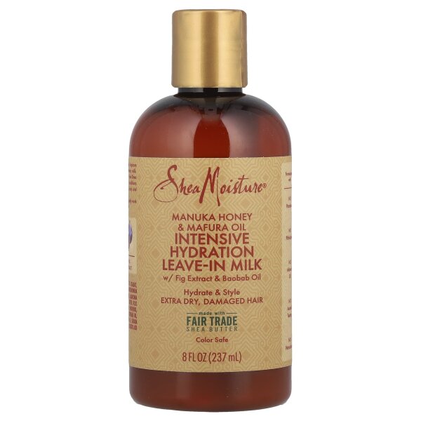SheaMoisture, Manukahonig und Mafuraöl, intensive Feuchtigkeitspflege in Leave-In-Milch, 237 ml