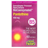 Natural Factors, BioCoenzymated, B5, Pantethin, 450 mg,...