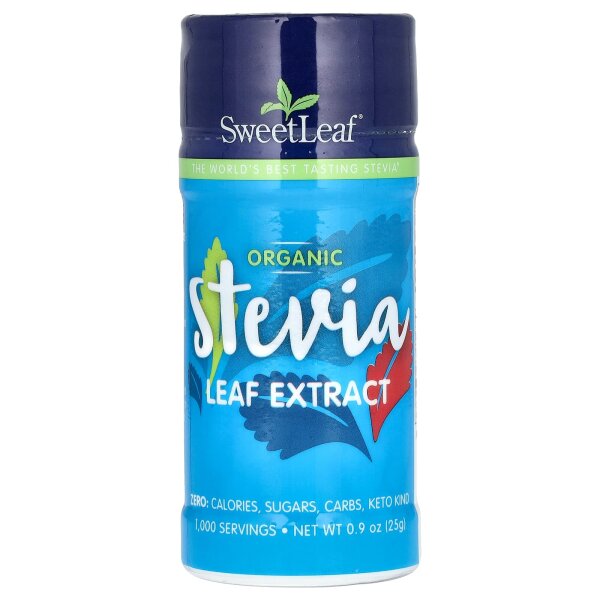 SweetLeaf Stevia, Organic Stevia Leaf Extract, Bio-Steviablattextrakt, 25 g