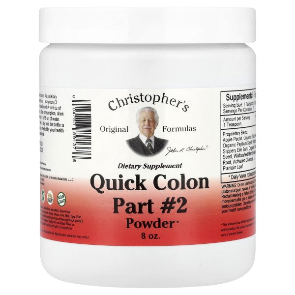 Christophers Original Formulas, Quick Colon Part #2 Powder, Darmpulver, 227g