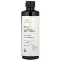 Swanson, Zertifiziertes, kaltgepresstes Bio-Rizinusöl, 473 ml