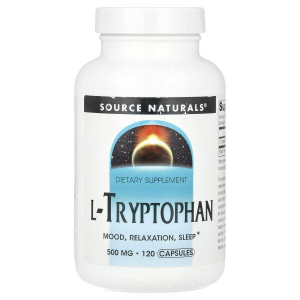 Source Naturals, L-Tryptophan, 500 mg, 120 Kapseln