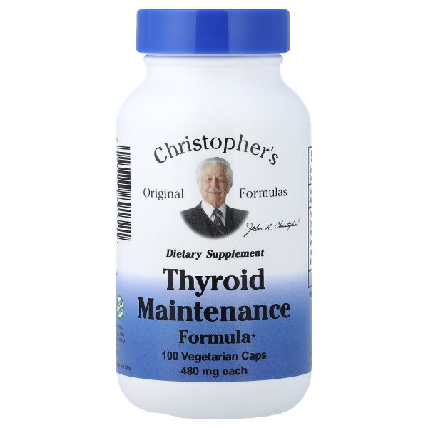 Christophers Original Formulas, Thyroid Erhaltungsformel, 100 vegetarische Kapseln