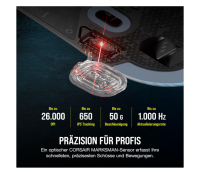 Corsair M75 Wireless RGB Leichte FPS Gaming-Maus – 26.000 DPI