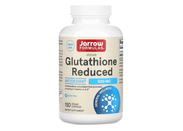 Jarrow Formulas, Veganes Glutathion reduziert, 500 mg, 150 pflanzliche Kapseln