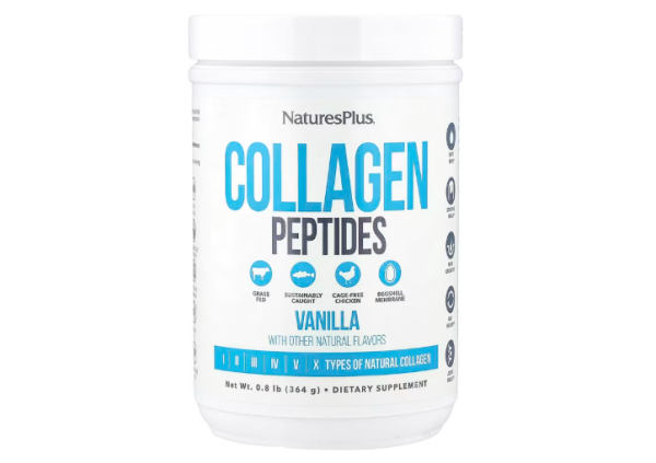 NaturesPlus, Kollagenpeptide, Vanille, 364 g - DE Versand