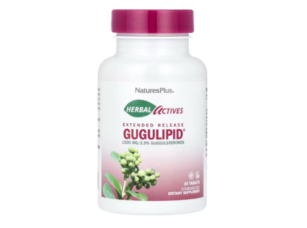 NaturesPlus, Herbal Actives, Gugulipid®, verlängerte Freisetzung, 1.000 mg, 30 Tabletten