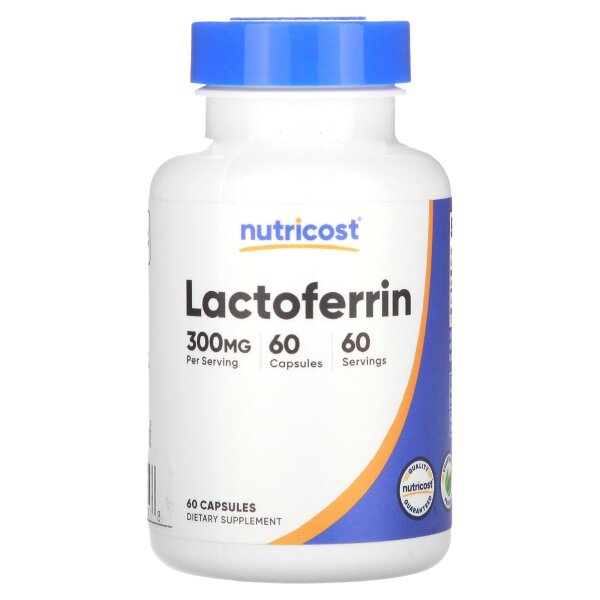 Nutricost, Lactoferrin, 300 mg, 60 Kapseln - DE Versand via DHL