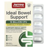 Jarrow Formulas,  ideale Darmunterstützung, 10 Milliarden KBE, 30 pflanzliche Kapseln