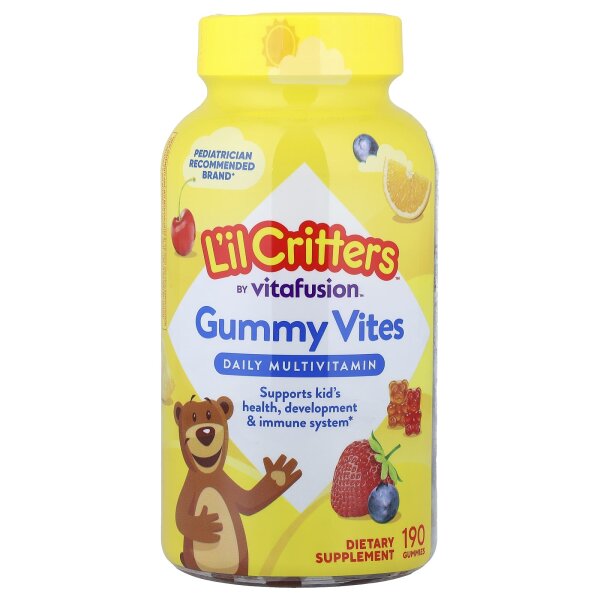Lil Critters, Gummy Vites Daily Multivitamin, tägliches Multivitaminpräparat, 190 Fruchtgummis
