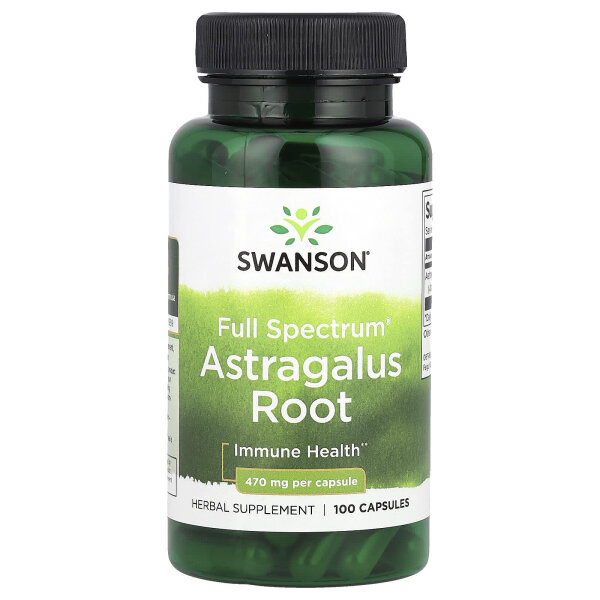 Swanson, Vollspektrum-Astragalus-Wurzel, 470 mg, 100 Kapseln