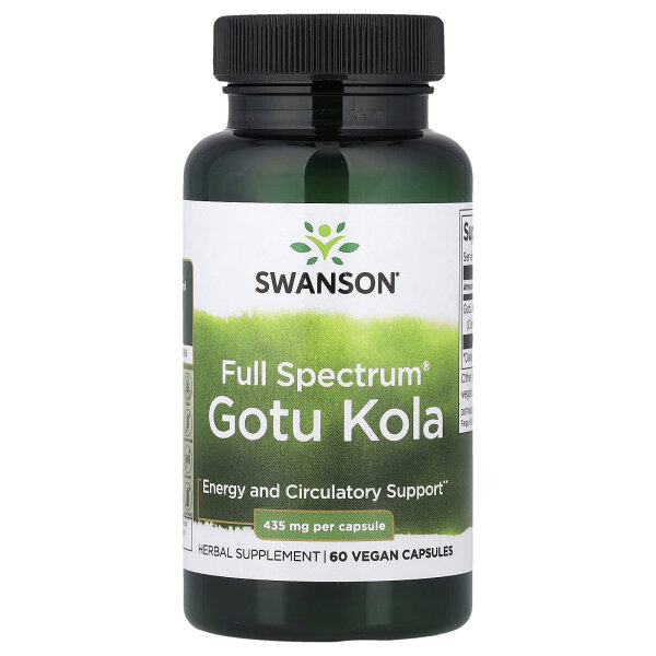 Swanson, Full Spectrum® Gotu Kola, 435 mg, 60 Kapseln - DE Versand