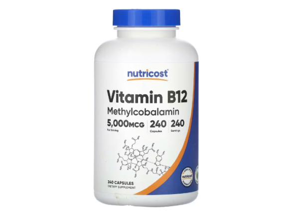 Nutricost, Vitamin B12, 5.000 mcg, 240 Kapseln